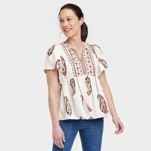 🌸BOHO PAISLEY BLOUSE